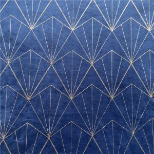 Geometryczny print velvet fabric