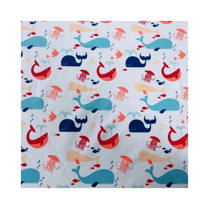 Customized Design Cartoon Print Fabric Minky Fabric Sofa Fabric