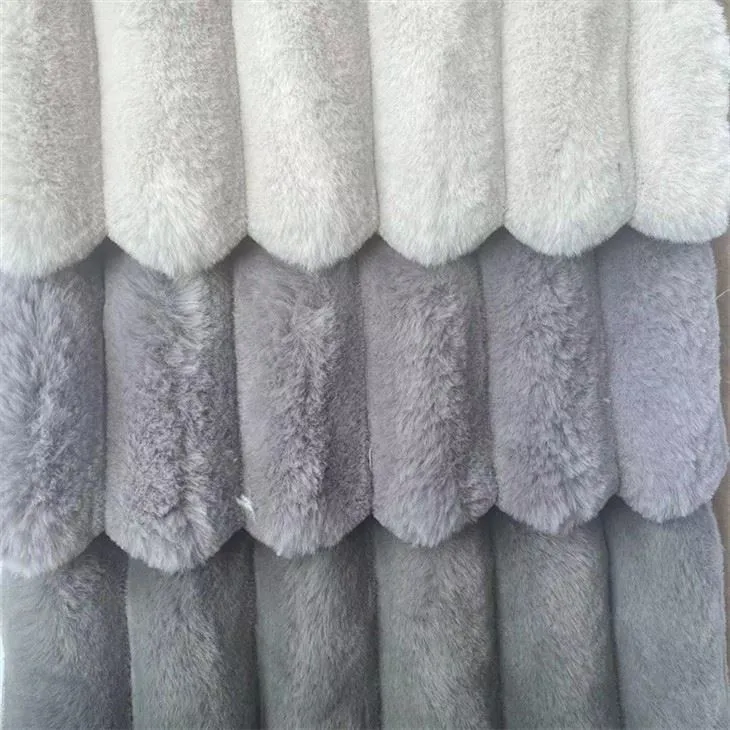 Rabbit Stripe Fleece Fabric