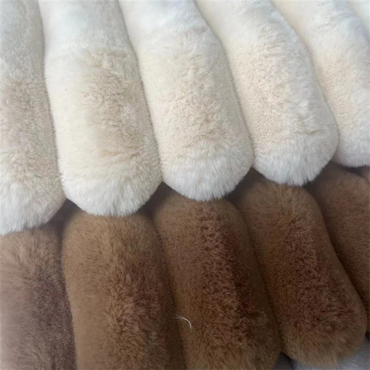 Rabbit Stripe Fleece Fabric